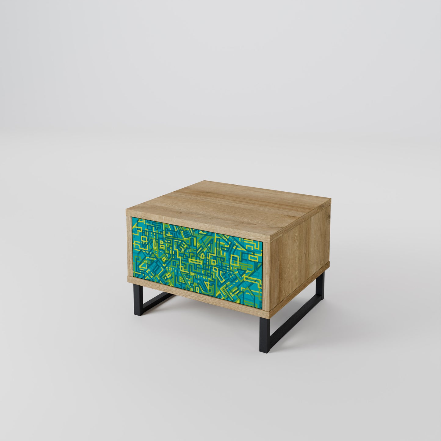 NOSTALGIC MEMORIES Nightstand in Oak Effect