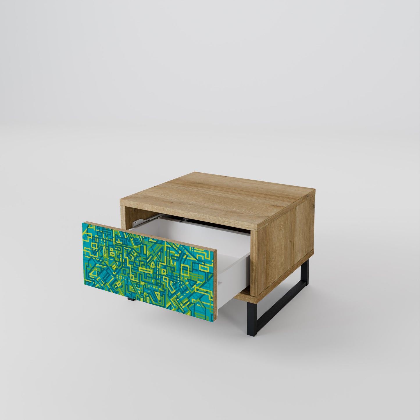 NOSTALGIC MEMORIES Nightstand in Oak Effect