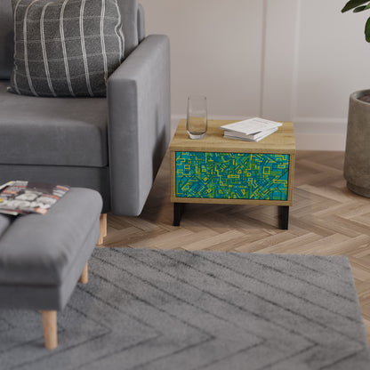 NOSTALGIC MEMORIES Nightstand in Oak Effect
