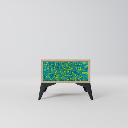 NOSTALGIC MEMORIES Nightstand in Oak Effect