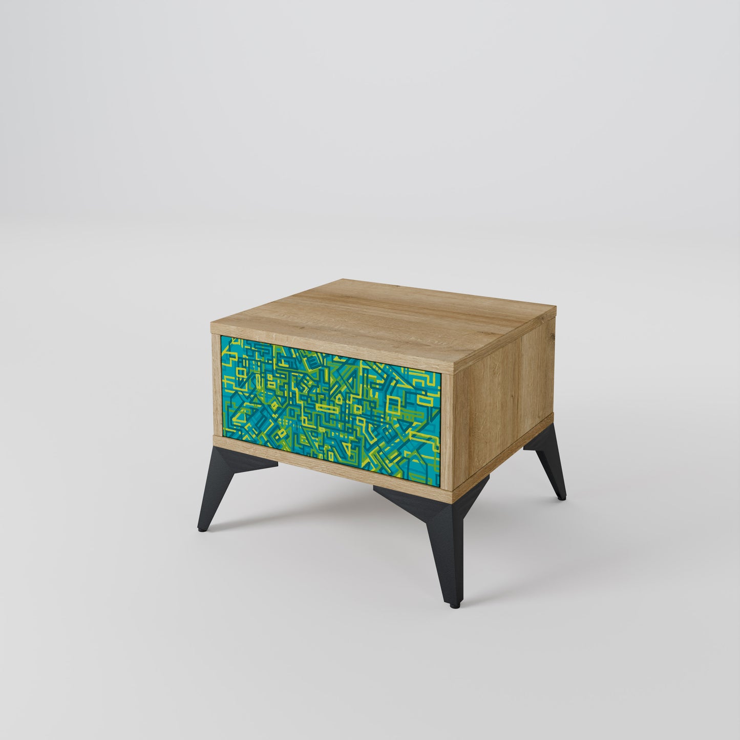 NOSTALGIC MEMORIES Nightstand in Oak Effect