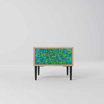 NOSTALGIC MEMORIES Nightstand in Oak Effect