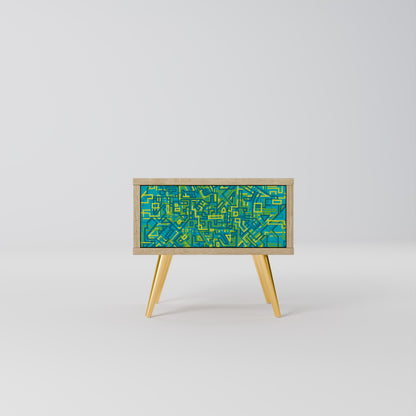 NOSTALGIC MEMORIES Nightstand in Oak Effect
