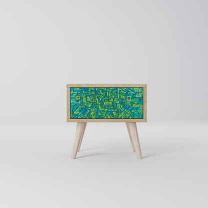 NOSTALGIC MEMORIES Nightstand in Oak Effect