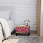 LOVELY MEMORIES Nightstand in Oak Effect