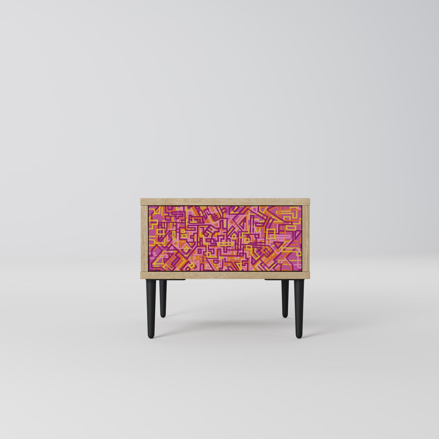 LOVELY MEMORIES Nightstand in Oak Effect