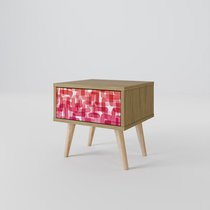 KALEIDOSCOPIC CUBISM Nightstand in Oak Effect
