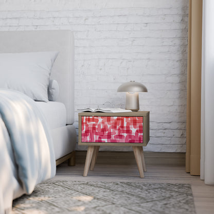 KALEIDOSCOPIC CUBISM Nightstand in Oak Effect