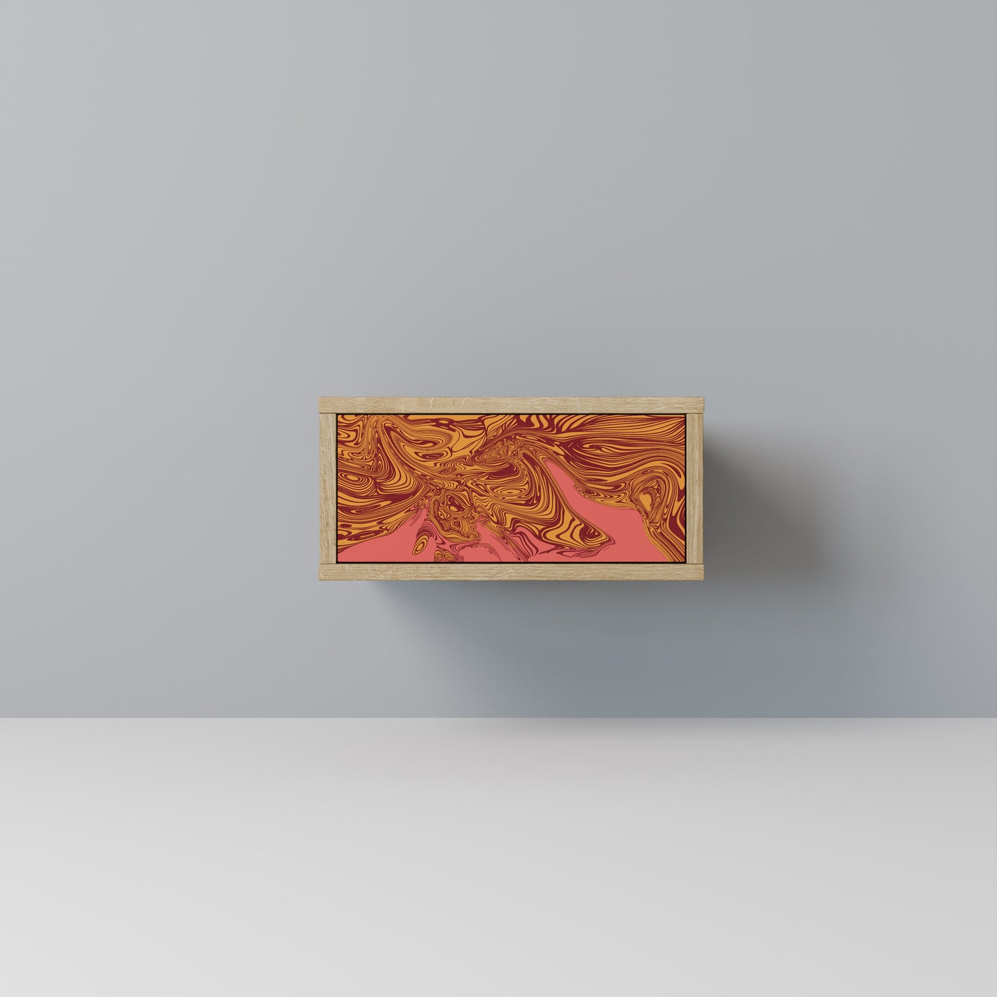 FLOATING THOUGHTS Nightstand in Oak Effect