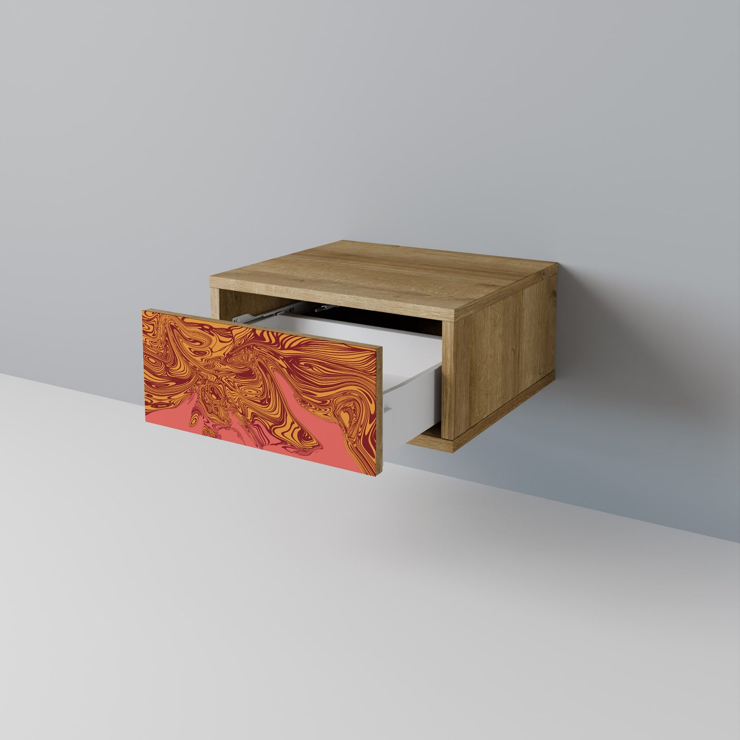 FLOATING THOUGHTS Nightstand in Oak Effect