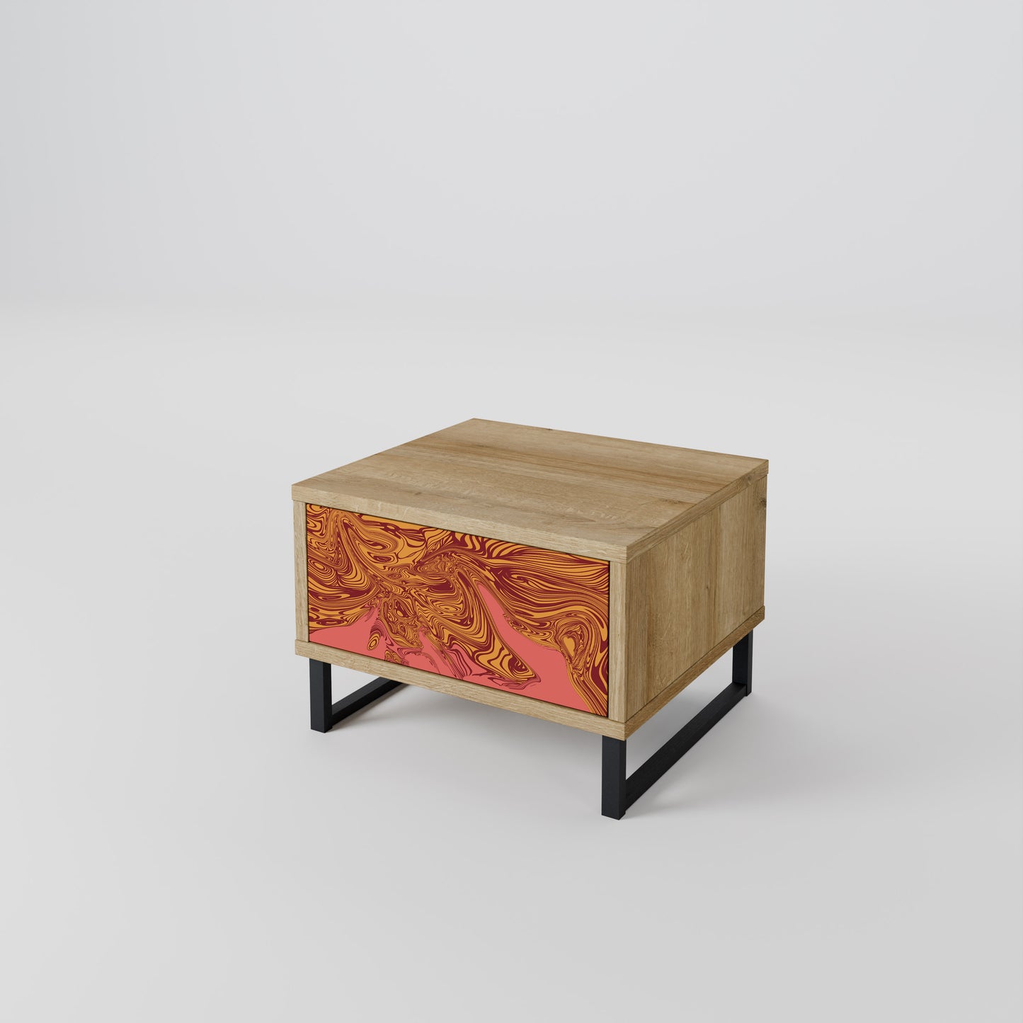 FLOATING THOUGHTS Nightstand in Oak Effect