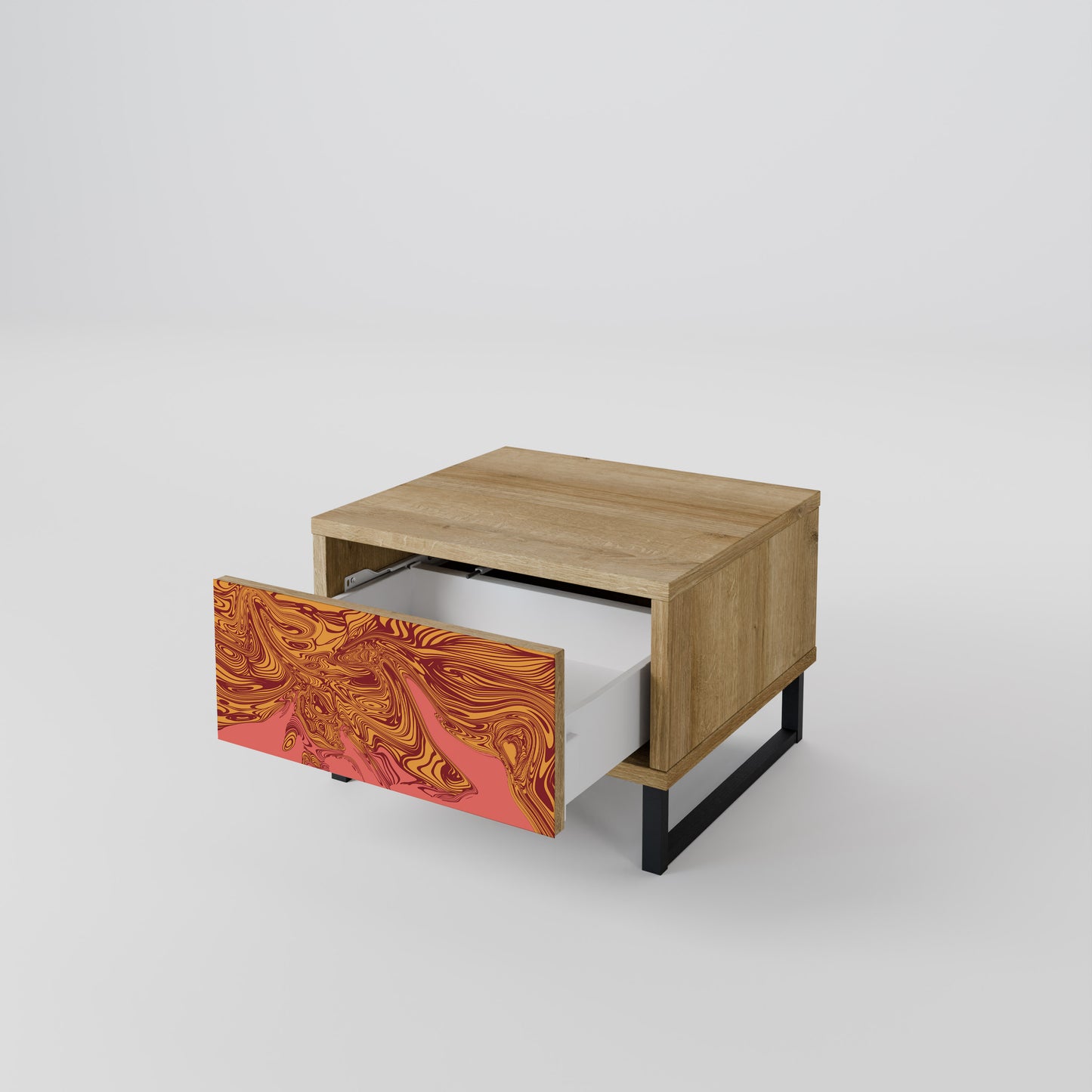 FLOATING THOUGHTS Nightstand in Oak Effect