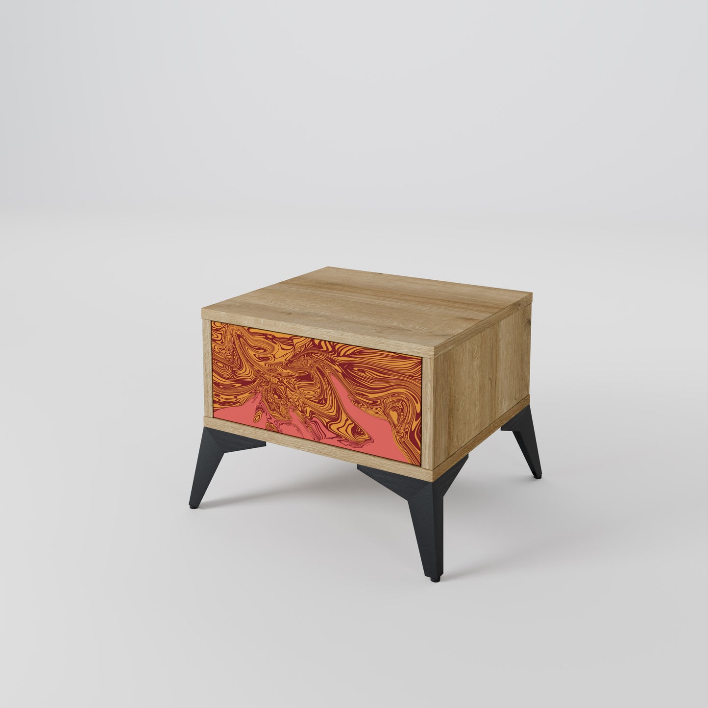 FLOATING THOUGHTS Nightstand in Oak Effect