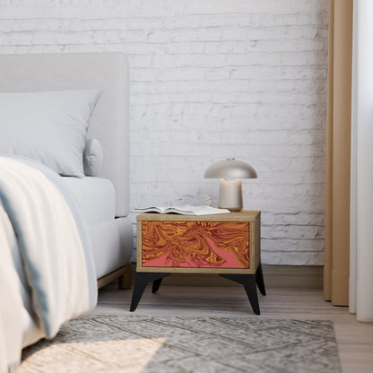 FLOATING THOUGHTS Nightstand in Oak Effect