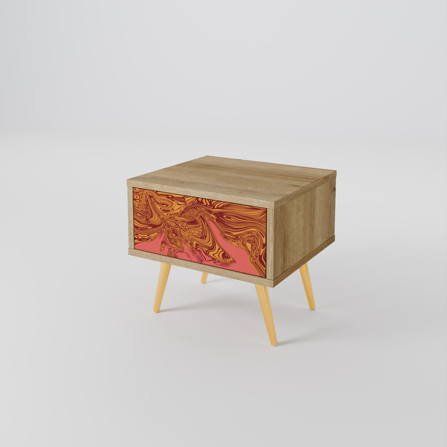 FLOATING THOUGHTS Nightstand in Oak Effect
