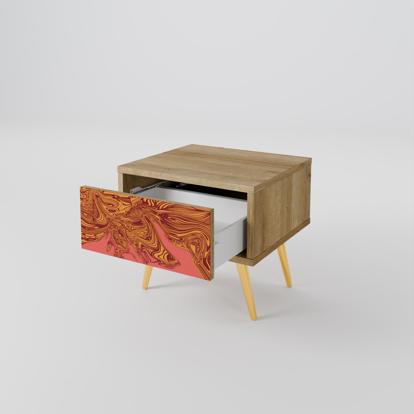 FLOATING THOUGHTS Nightstand in Oak Effect
