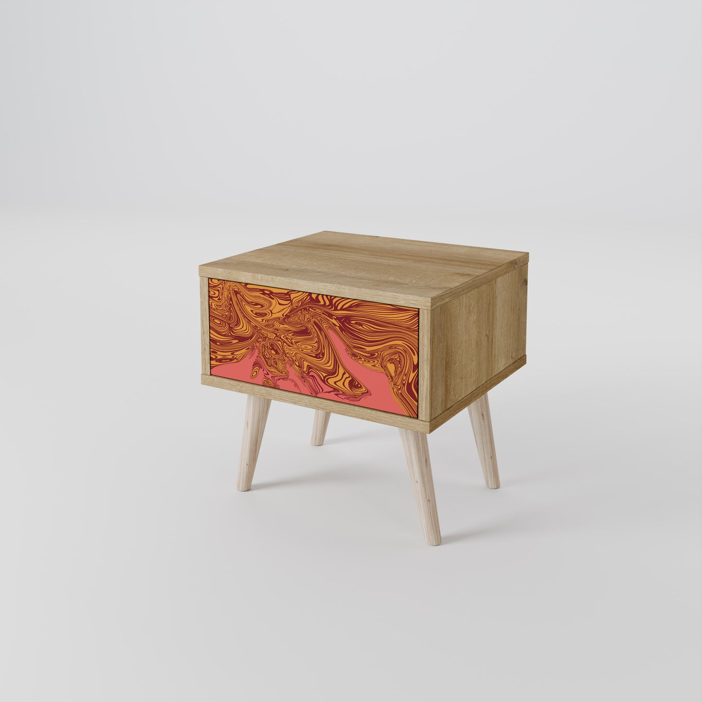 FLOATING THOUGHTS Nightstand in Oak Effect