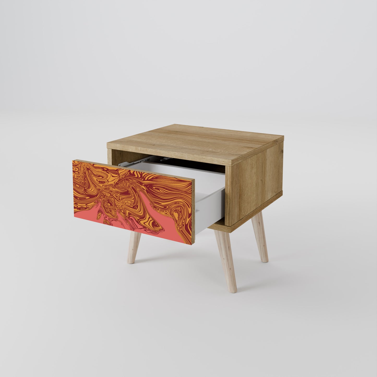 FLOATING THOUGHTS Nightstand in Oak Effect
