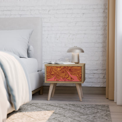 FLOATING THOUGHTS Nightstand in Oak Effect
