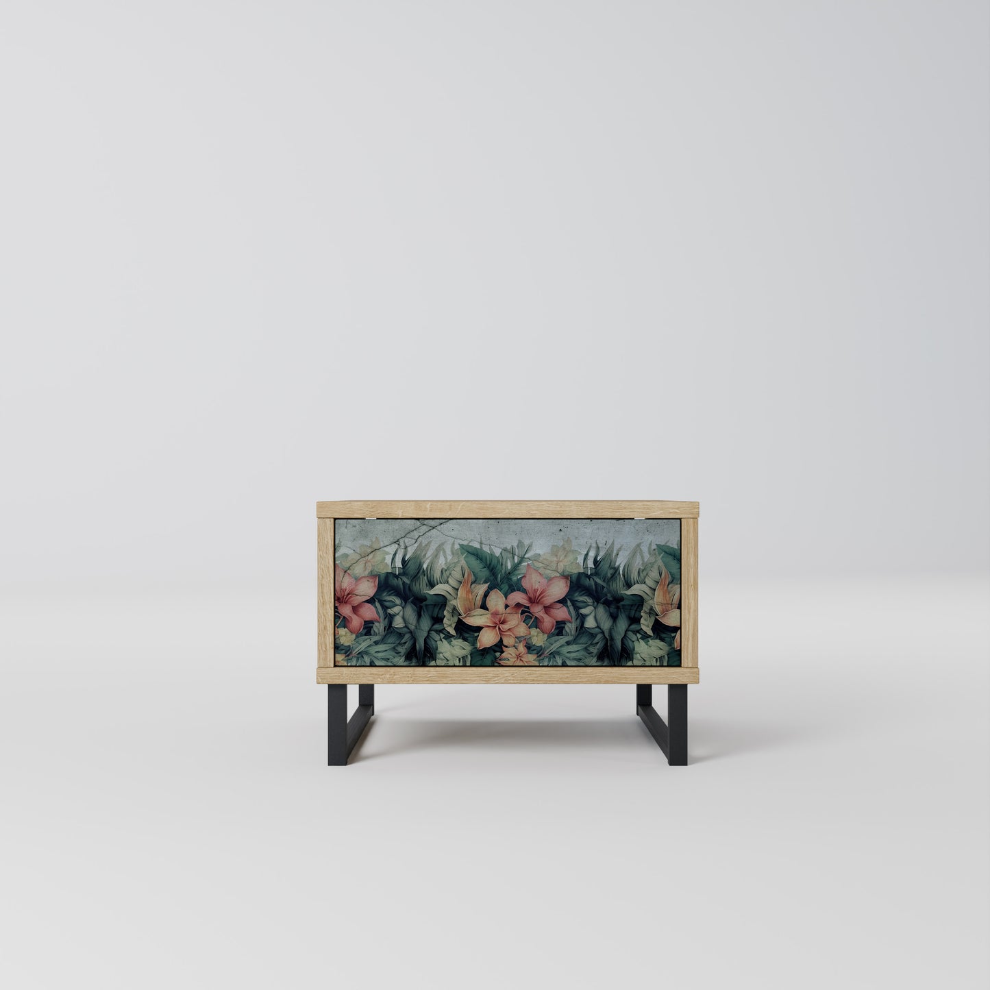HEAVENLY BLOOM Nightstand in Oak Effect