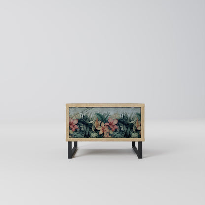 HEAVENLY BLOOM Nightstand in Oak Effect