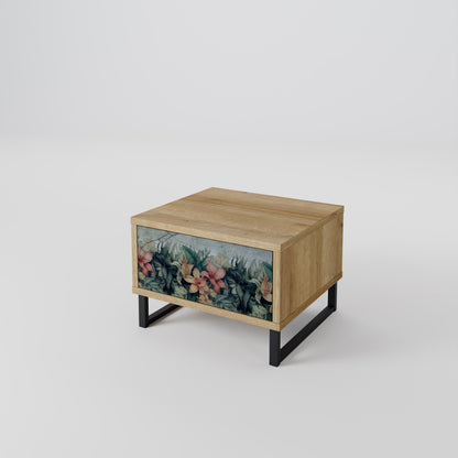 HEAVENLY BLOOM Nightstand in Oak Effect