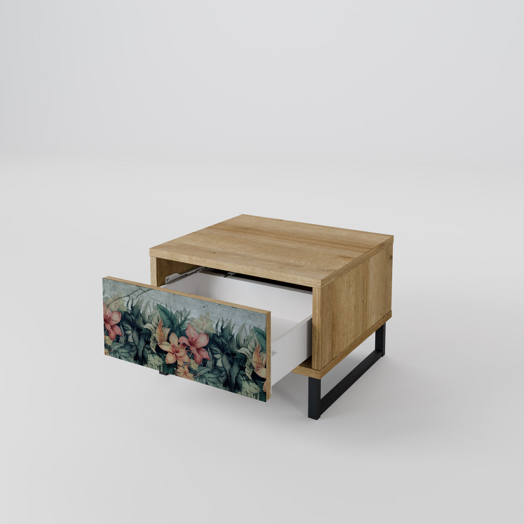 HEAVENLY BLOOM Nattduksbord i Oak Effect