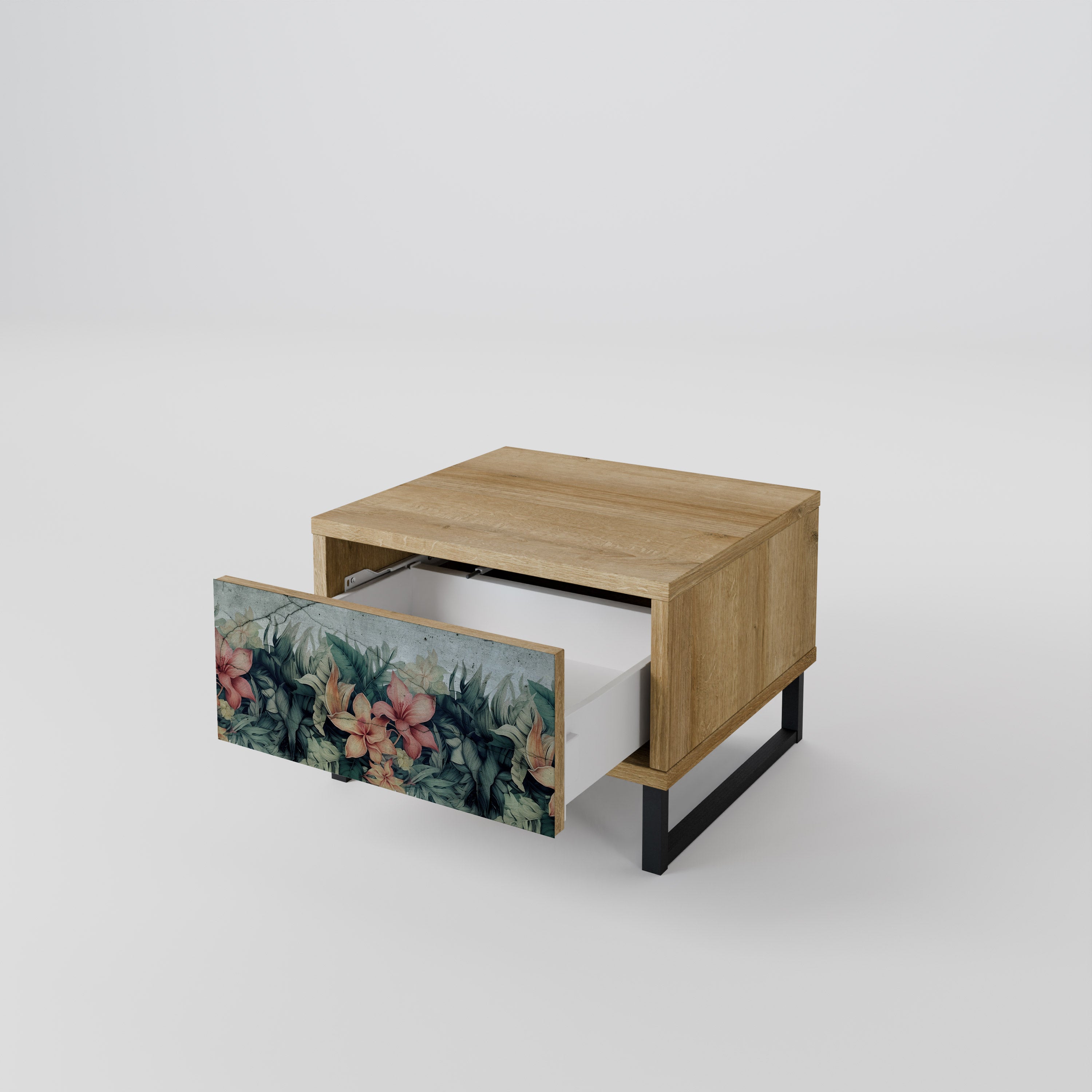 HEAVENLY BLOOM Nattduksbord i Oak Effect