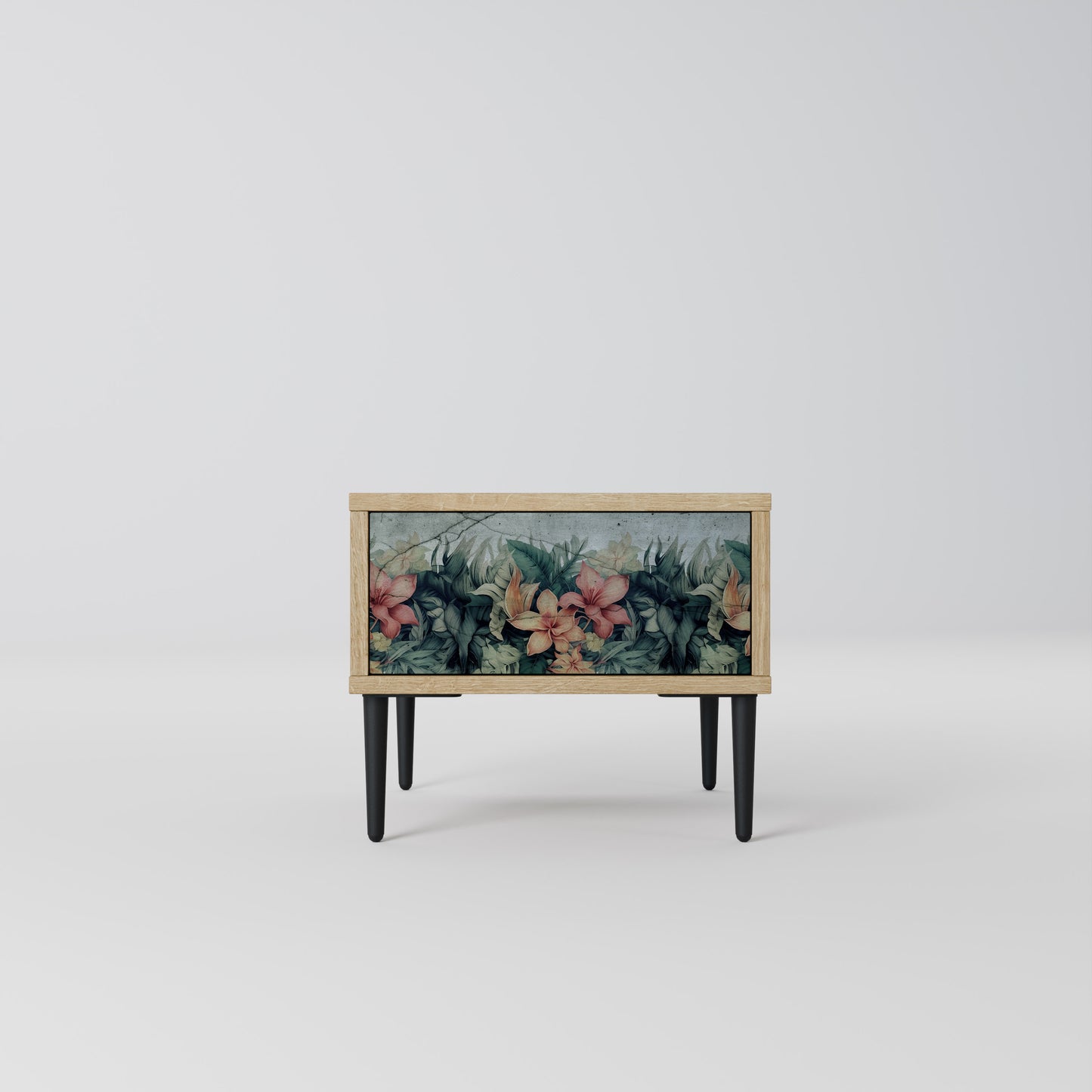 HEAVENLY BLOOM Nightstand in Oak Effect