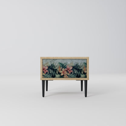 HEAVENLY BLOOM Nightstand in Oak Effect