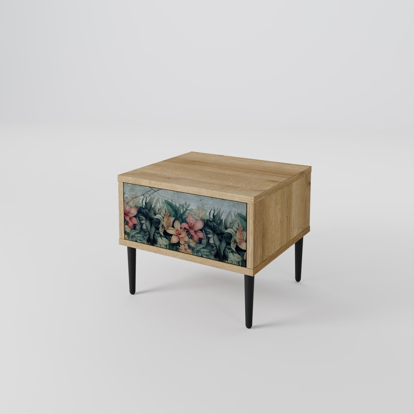 HEAVENLY BLOOM Nightstand in Oak Effect