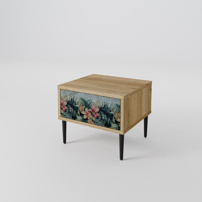HEAVENLY BLOOM Nightstand in Oak Effect