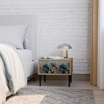HEAVENLY BLOOM Nightstand in Oak Effect