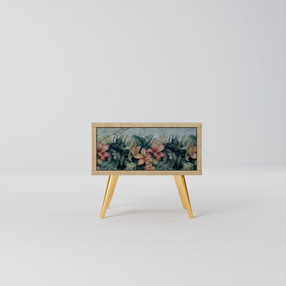 HEAVENLY BLOOM Nightstand in Oak Effect