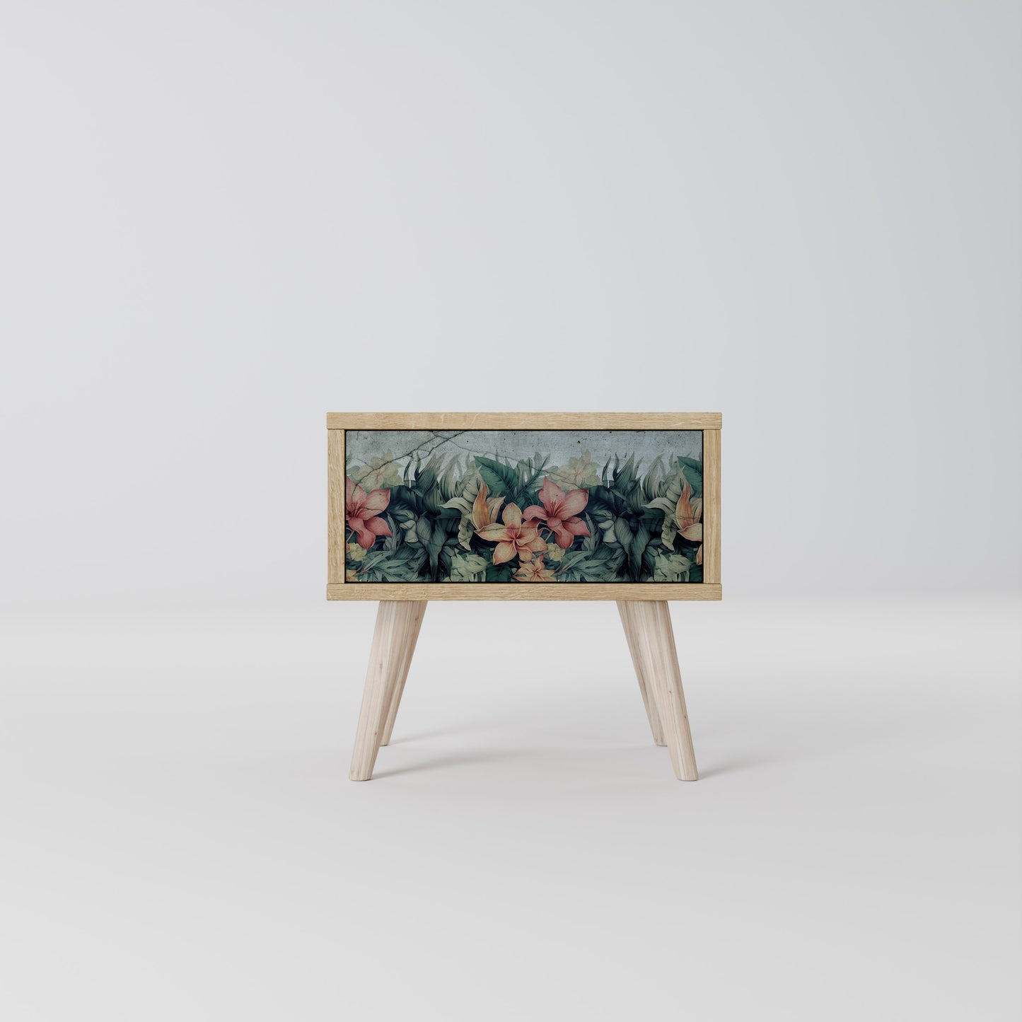 HEAVENLY BLOOM Nightstand in Oak Effect