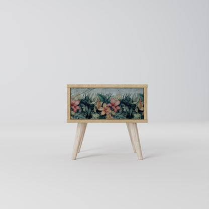 HEAVENLY BLOOM Nightstand in Oak Effect