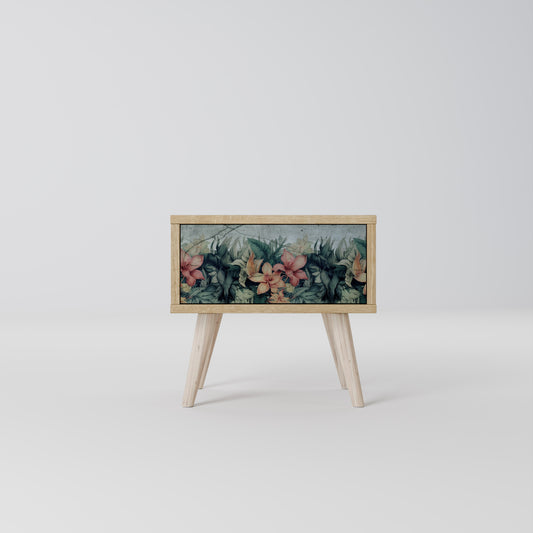 HEAVENLY BLOOM Nightstand in Oak Effect