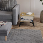 JAPANESE LANDSCAPE Nightstand in Oak Effect