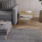 JAPANESE LANDSCAPE Nightstand in Oak Effect