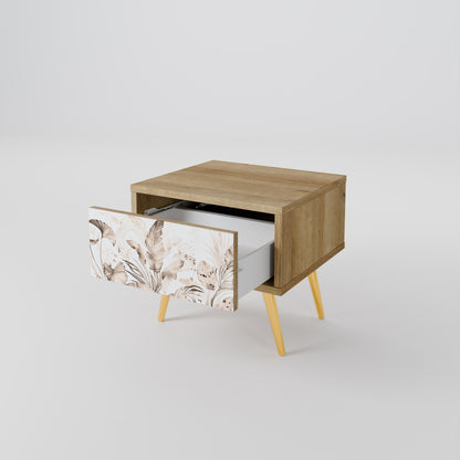 WILD TENDERNESS Nightstand in Oak Effect
