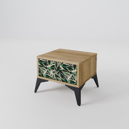 EERIE STROMANTHE Nightstand in Oak Effect