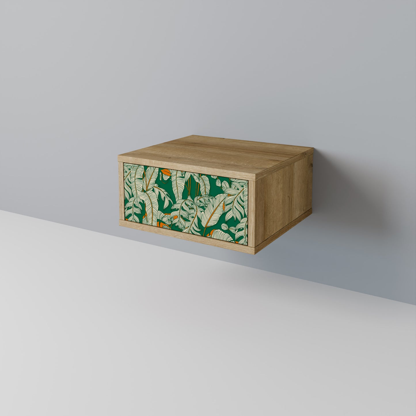 VERDANT PLEASURES Nightstand in Oak Effect
