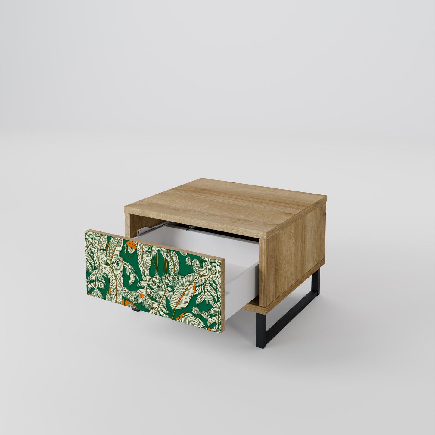 VERDANT PLEASURES Nightstand in Oak Effect