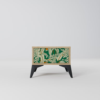 VERDANT PLEASURES Nightstand in Oak Effect