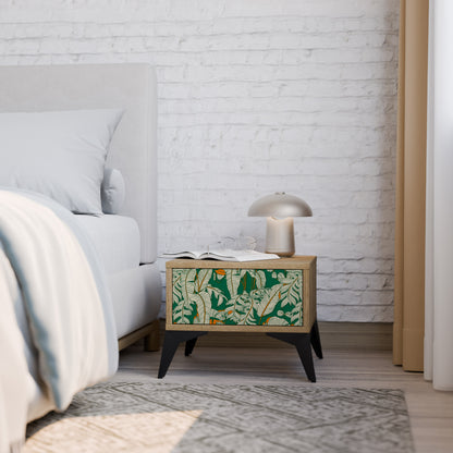 VERDANT PLEASURES Nightstand in Oak Effect