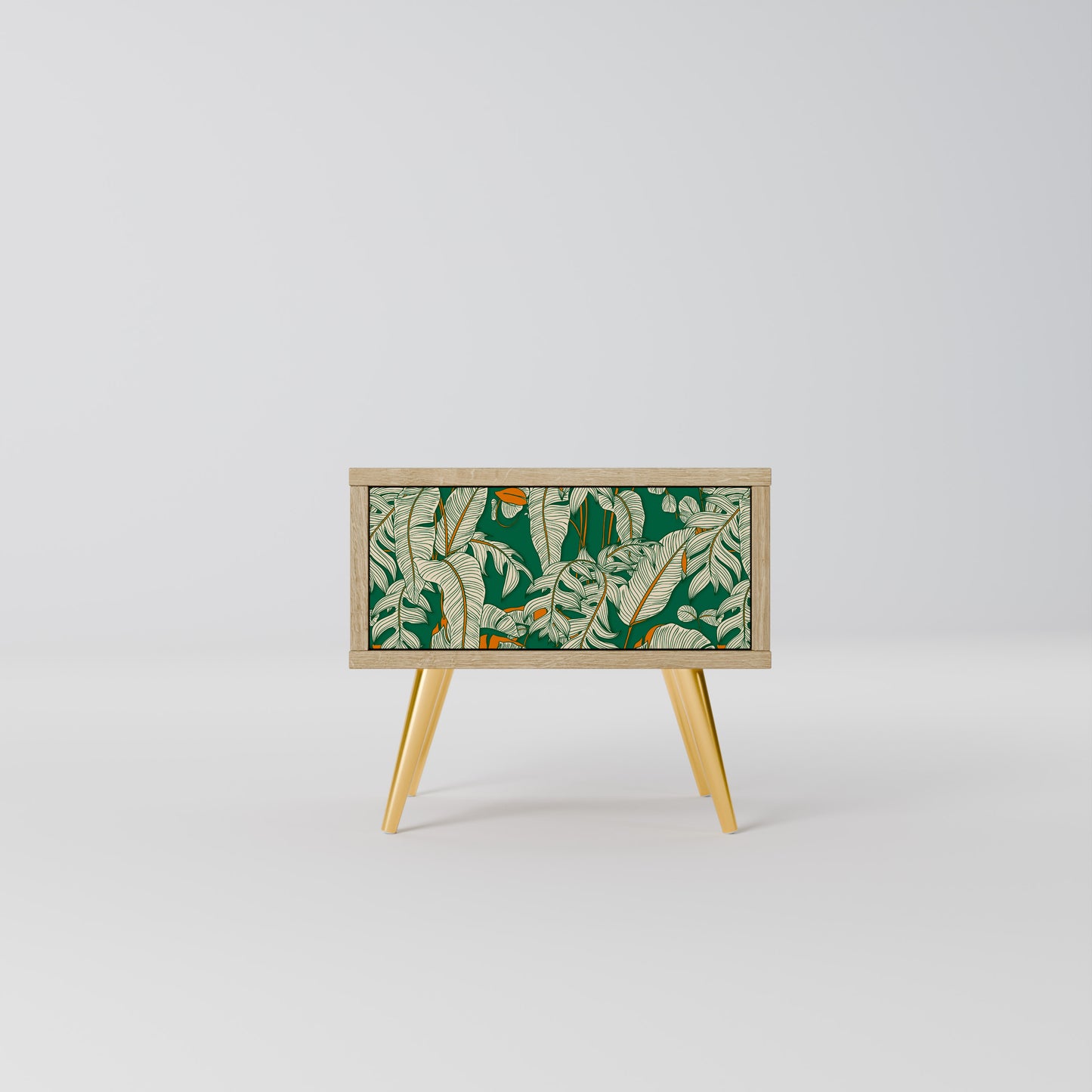 VERDANT PLEASURES Nightstand in Oak Effect
