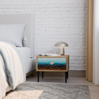 LUNAR SECRETS Nightstand in Oak Effect