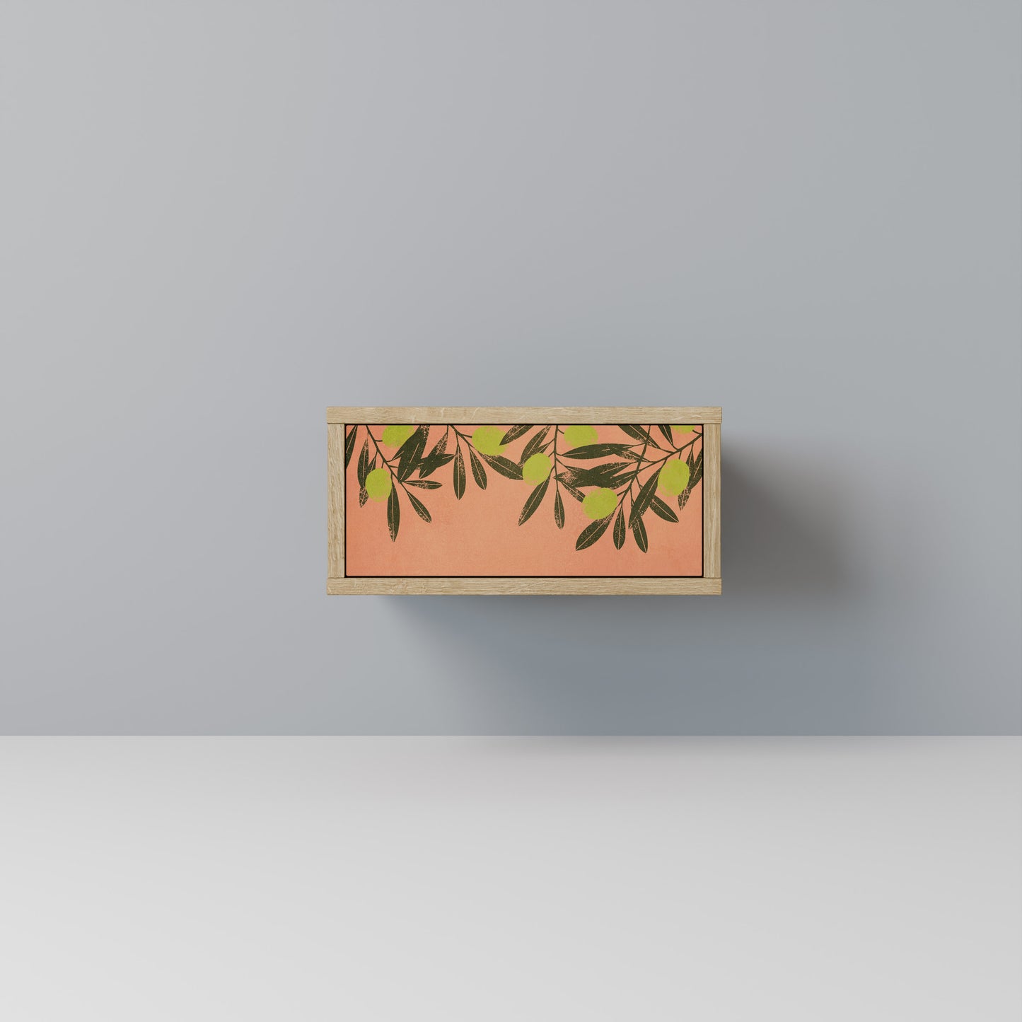JUICY OLIVES Nightstand in Oak Effect