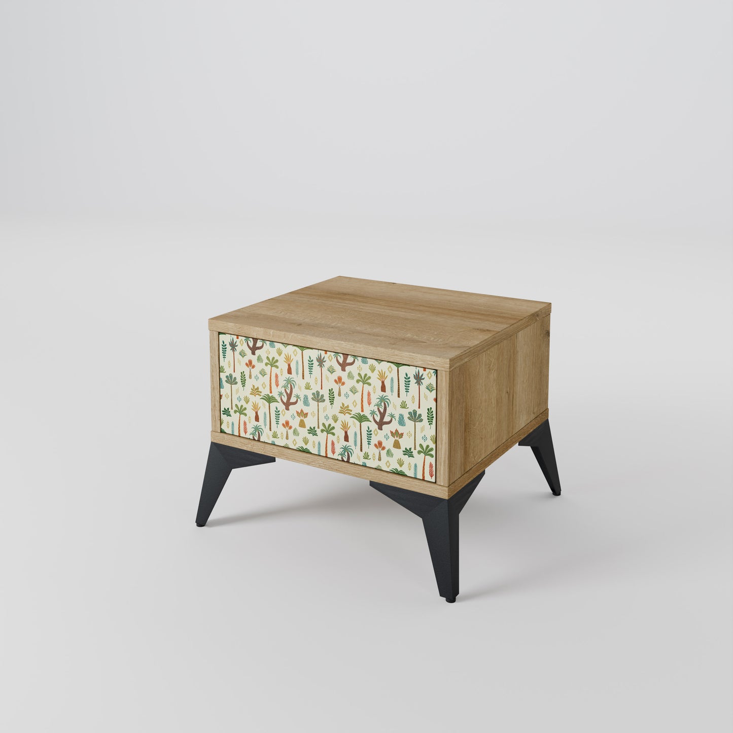 PALM SPRING Nightstand in Oak Effect