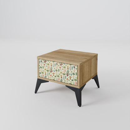 PALM SPRING Nightstand in Oak Effect